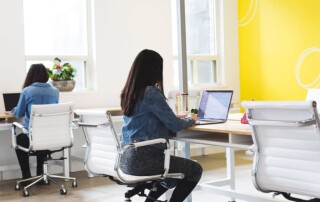 Employees at work