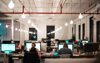 Workers at the office.