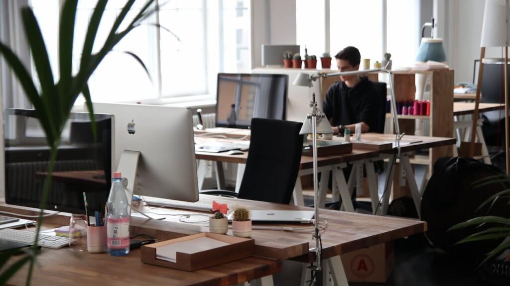An Employee Working