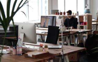 An Employee Working