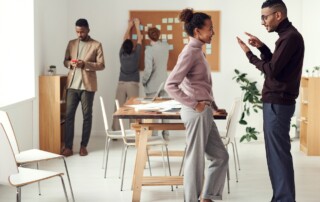 Employees Talking