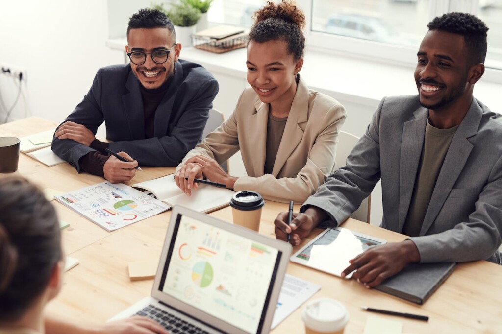 Three Employees Smiling