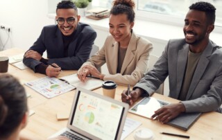 Three Employees Smiling