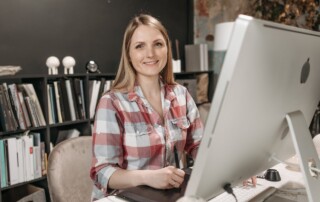 An Employee Smiling