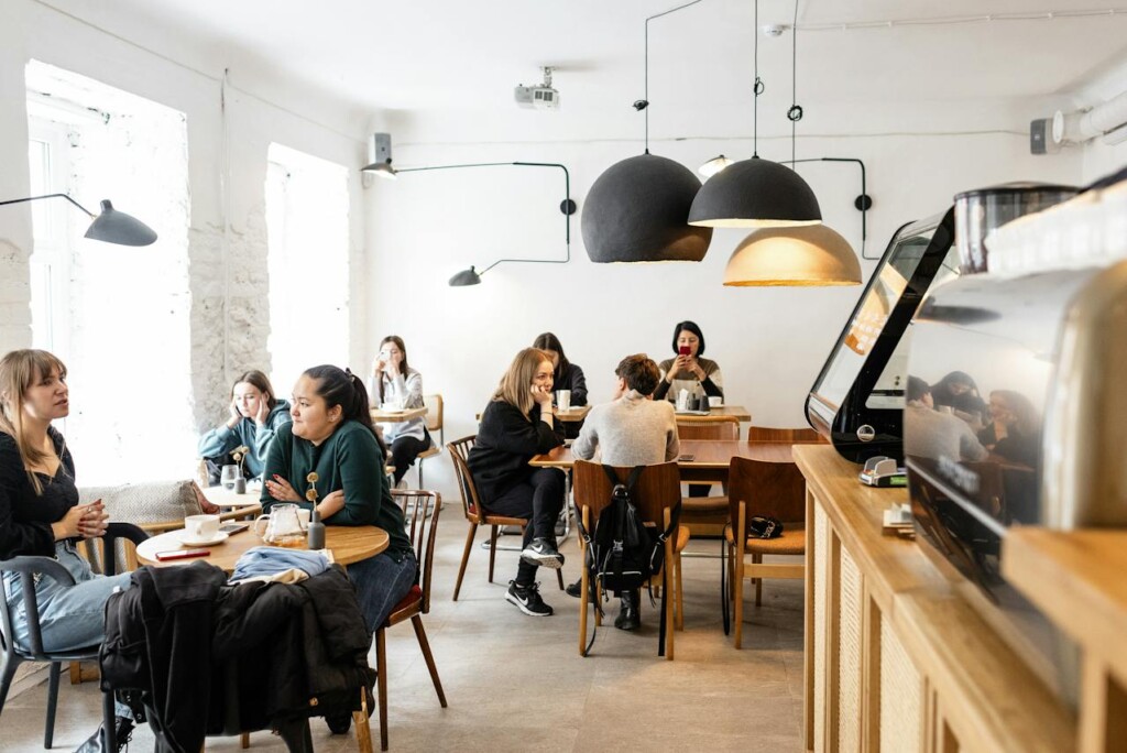 Employees Sitting in a Café