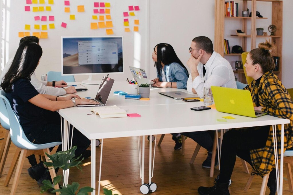Employees in an office