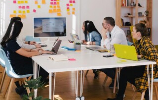 Employees in an office